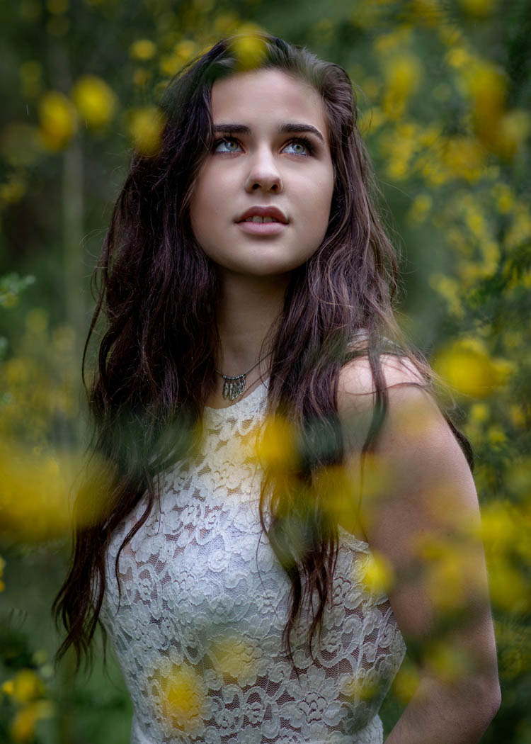 young woman nature portrait