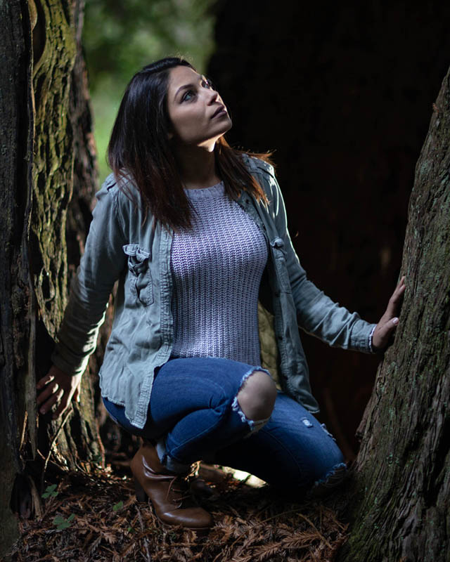 portrait in forest by vaden photographer of medford