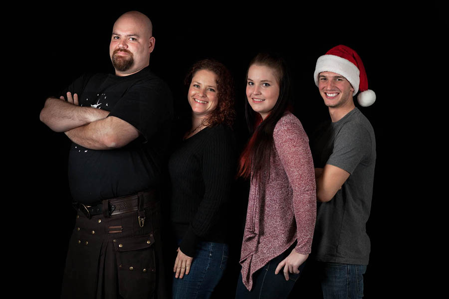 family portrait holiday theme in Oregon