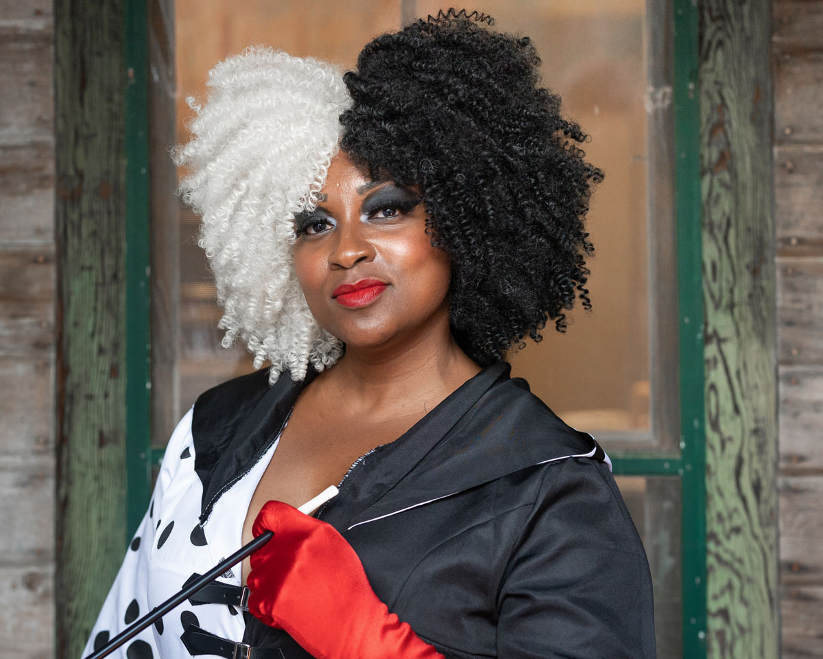 black music entertainer Uneek industrial zone portrait