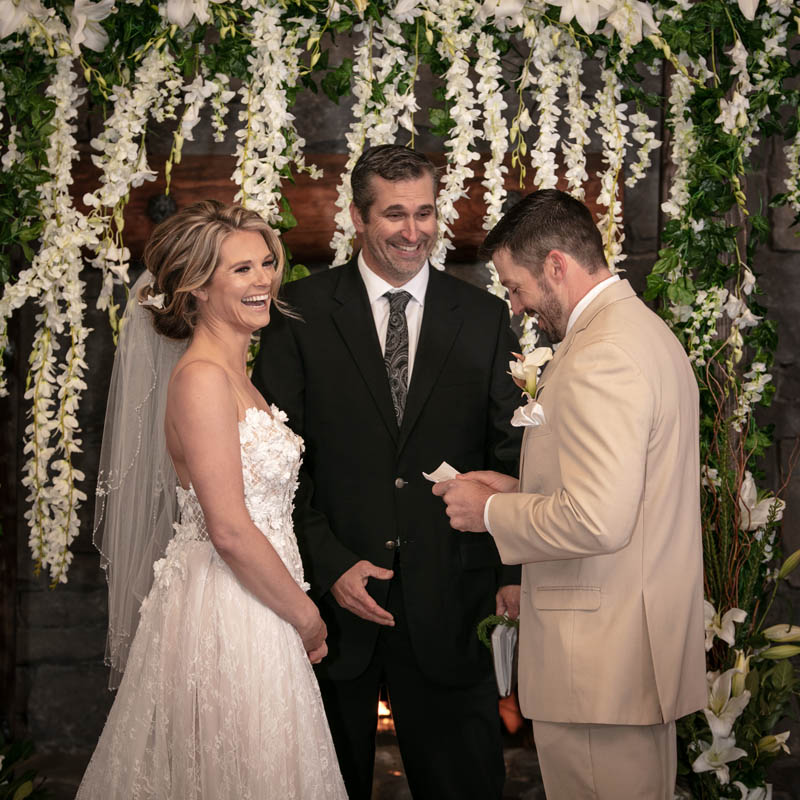 wedding at Running Y Ranch for marriage of Lee Orr and Kristy Lee Cook