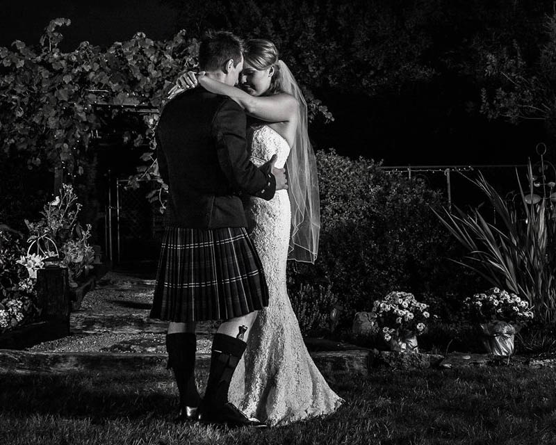 oregon bride and groom dancing at outdoor reception